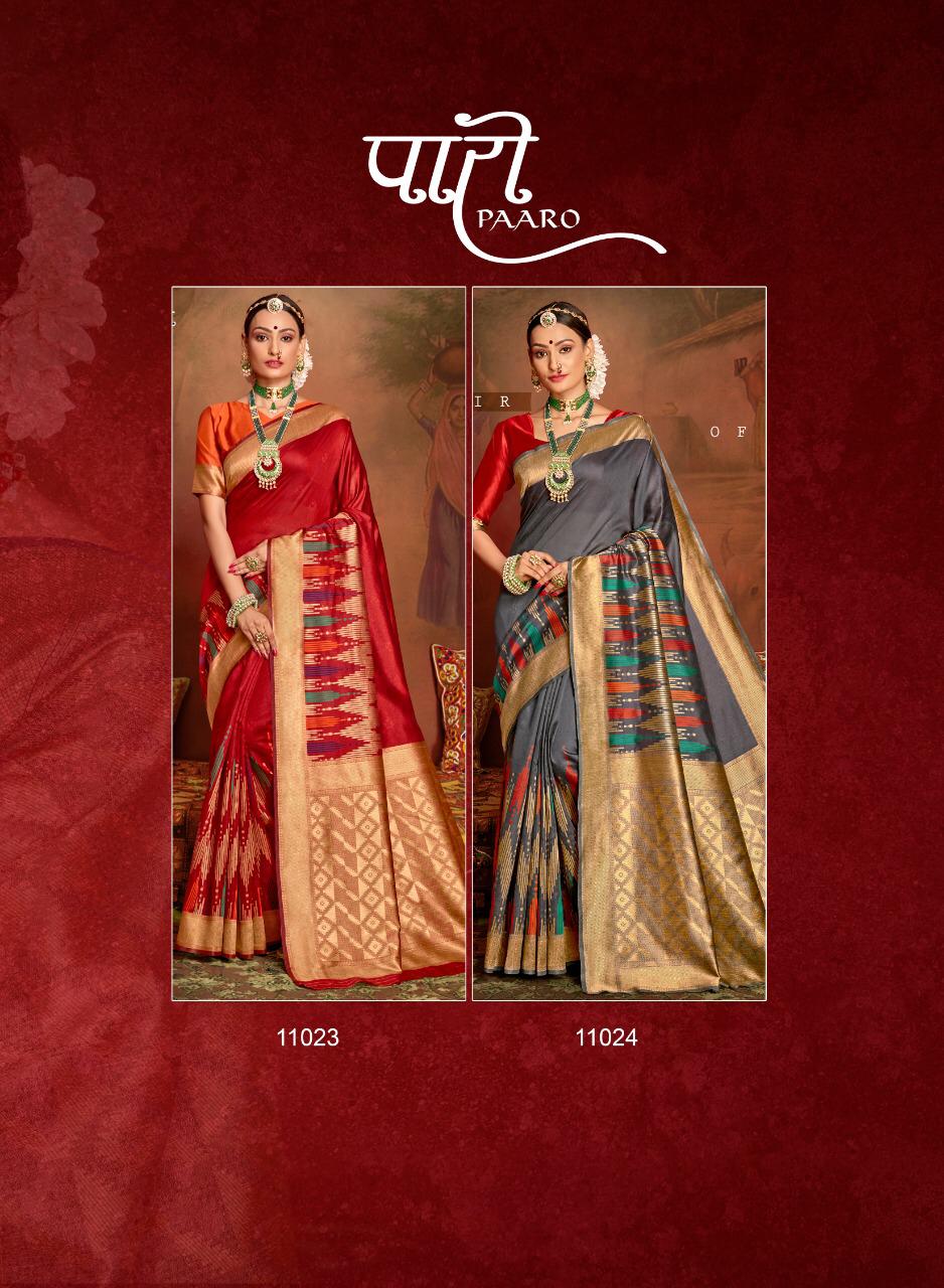 SHAKUNT PAARO Latest Designer Wedding Wear Fancy Silk saree Collection